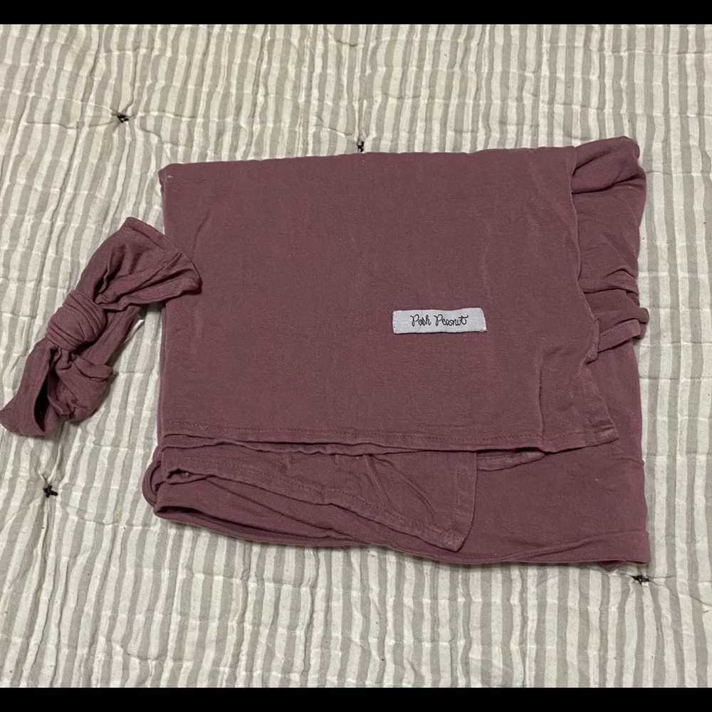 Posh Peanut Swaddle and Matching Headband